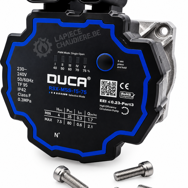 Pompe circulateur DUCA GEX-FC1 15-75