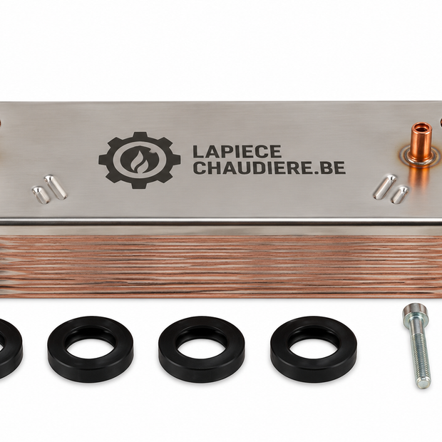 Échangeur chaudière 12 plaques compatible Remeha – Réf. S62775