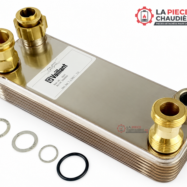 Échangeur chaudière 14 plaques compatible Vaillant   – Réf. 064950