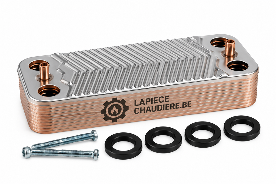 Échangeur chaudière 12 plaques compatible Viessmann – Réf. 7817471