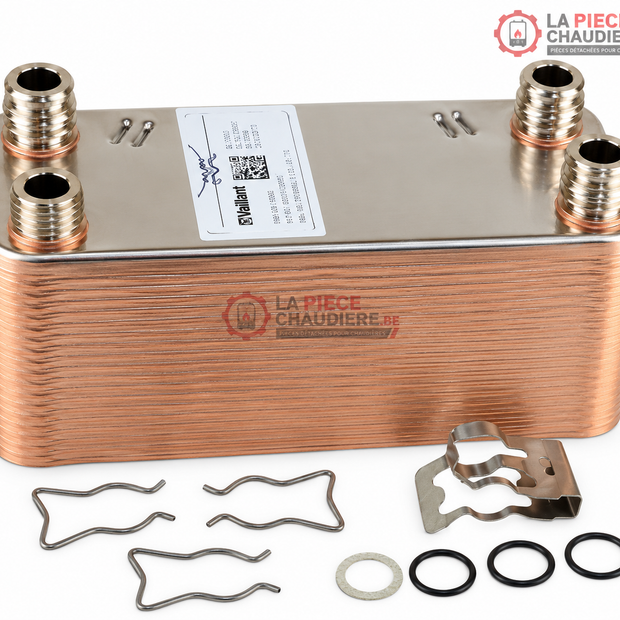 Échangeur chaudière 38 plaques compatible Vaillant   – Réf. 065132