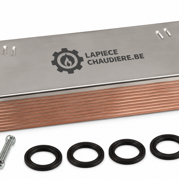 Échangeur chaudière 12 plaques compatible Chappée – Réf. 5625460