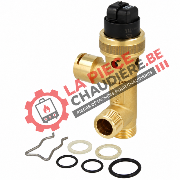 Vanne à 3 voies en laiton compatible Vaillant – Réf. 252457