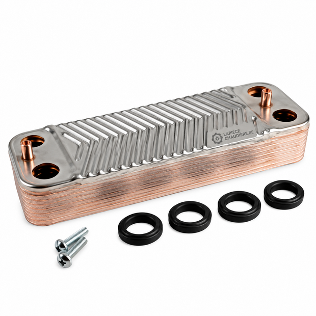 Échangeur chaudière 10 plaques compatible Bulex – Réf. S1005800  CG000229