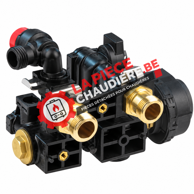 Vanne à 3 voies + moteur compatible Bulex – Réf. S1020800