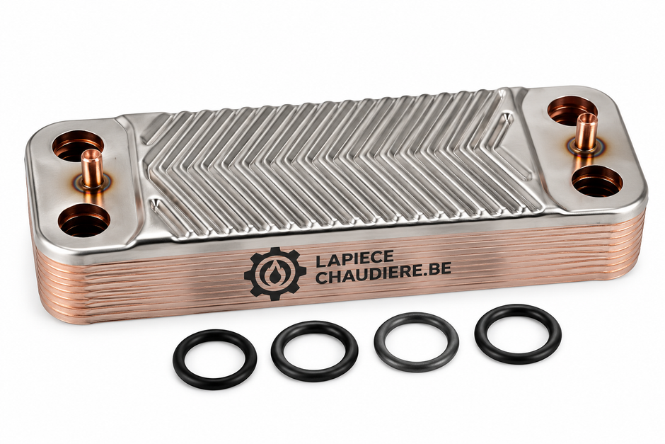 Échangeur chaudière 12 plaques compatible Ariston – Réf. 571646